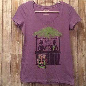 Tropical Purple Old Navy Small Shirt
